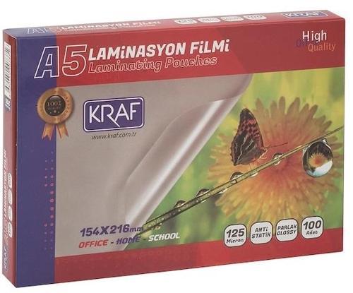 Laminasyon Filmi Parlak A5 125 Micron 100'lü