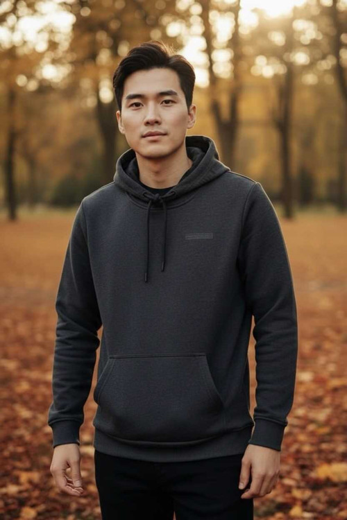 Gavi Kapüşonlu Erkek Sweatshirt Antrasit