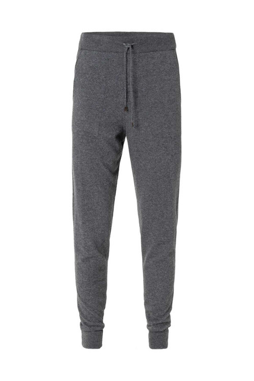 Troy Antrasit Renk Kaşmirli Triko Jogger Pantolon