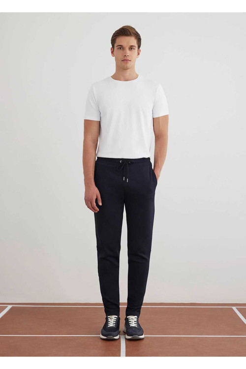 Worky Lacivert Renk Örme Kumaşdan Jogger Pantolon
