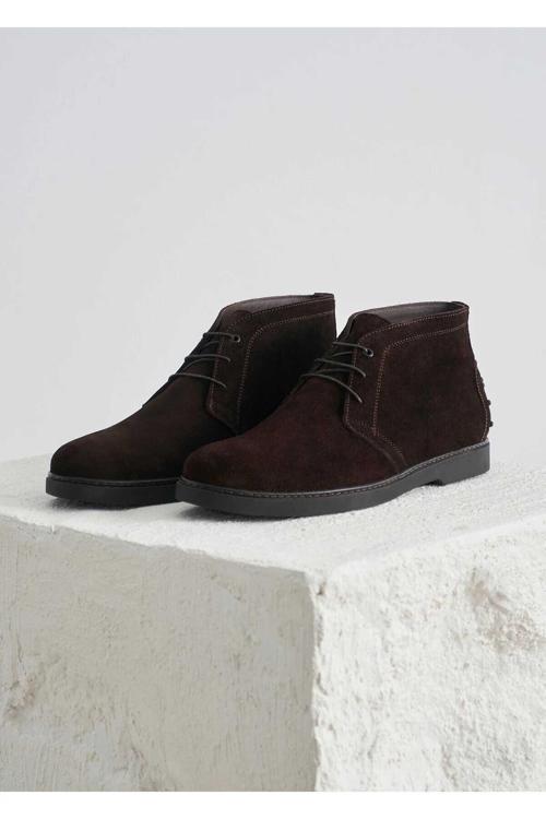 Coe Kahve Renk Süet Bot