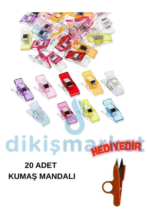 Dikiş Nakış Kumaş Kağıt Sıkıştırma Mandalı Seti