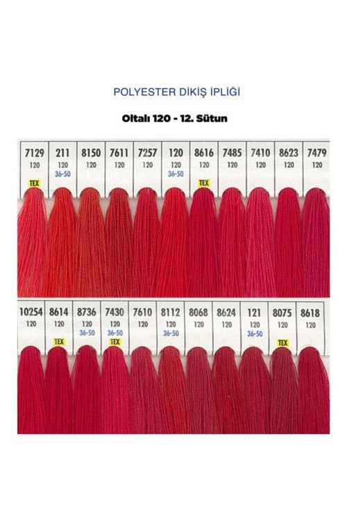 Oltalı Dikiş İpi Makine İpi %100 Polyester 120 Numara Dikiş Ipliği 5000 Mt