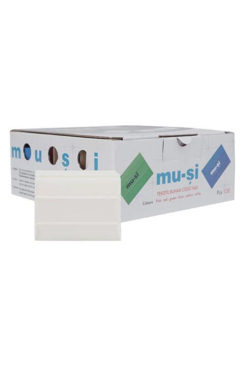 Muşi Çizgi Taşı Beyaz Renk 100 Adet