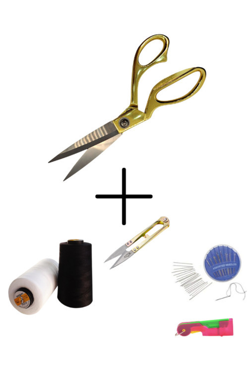 Terzi Makası Çelik Büyük Boy Çıt Makas,Dikiş İpi,İğne Seti