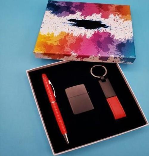 Kalem Çakmak Anahtarlık Kırmızı Set Dekoratif Hediyelik