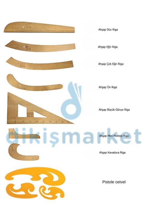 Dikiş Cetvel Setleri - Riga Takımı - Riga Cetveli - Riga Seti - Cetvel Seti