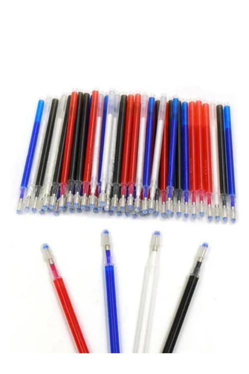 Isı Ve Ütü Ile Uçan Karışık Uçan Kalem 1 Paket 100 Adet Kalem Içi Karışık 25X4 Renk