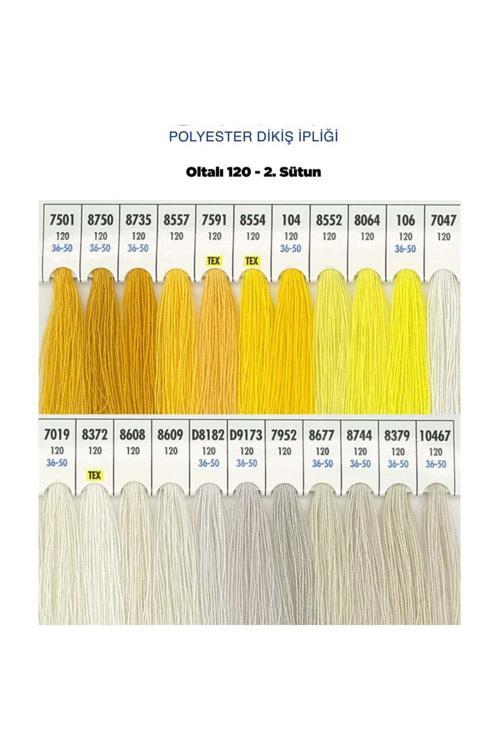 Oltalı Dikiş İpi Makine İpi %100 Polyester 120 Numara Dikiş Ipliği 5000 Mt