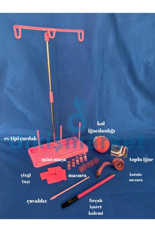 Pratik Dikiş Setleri (Çardak, Kumaş Mandalı, Mezura ,İşaret Kalemi, İğnedanlık, Çuvaldız,Toplu İğne)