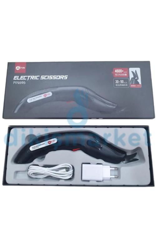 Pin Taşınabilir Şarj Edilebilir Elektrikli Çok Amaçlı Deri Kumaş Kesim Makası