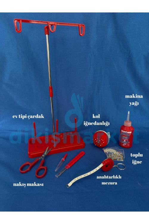 Pratik Dikiş Setleri (Çardak,İğnedanlık,Makinayağ,Mezura,İlikaçıcı,Topluiğne)
