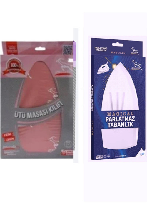 Gazzella Keçeli Ütü Masası Kılıf Bezi Ve Parlatmaz Ütü Tabanlığı Seti