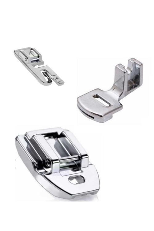 Zetina Janome Bindallı 3 Adet Ayak Seti Kıvırma-Büzgü- Gizli Fermuar Ayak Bir Arada.