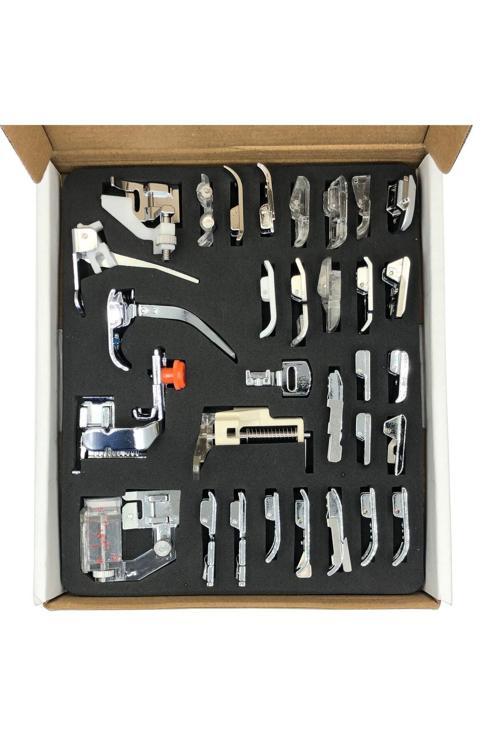 32 Parça Dikiş Makine Ayak Seti (Karton Kutulu)