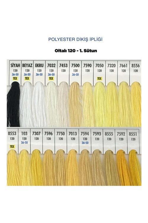 Oltalı Dikiş İpi Makine İpi %100 Polyester 120 Numara Dikiş Ipliği 5000 Mt