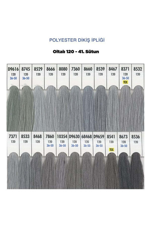 Oltalı Dikiş İpi Makine İpi %100 Polyester 120 Numara Dikiş Ipliği 5000 Mt