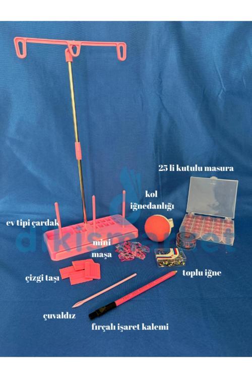 Pratik Dikiş Setleri (Çardak,İğnedanlık,Fırçalı Kalem,Topluiğne,Çuvaldız,Maşa)
