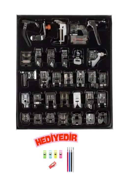 Ev Tipi Aile Dikiş Makinası 32 Parça Ayak Seti