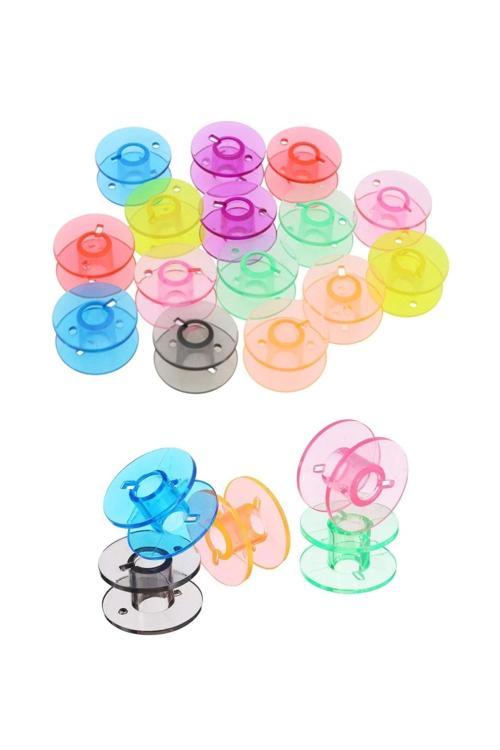 Ev Tipi Aile Dikiş Makinası 25 Adet Renkli Plastik Masura