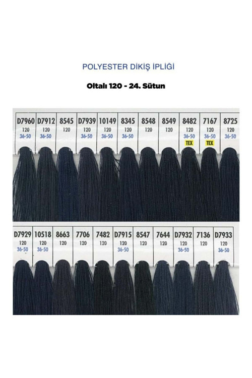 Oltalı Dikiş İpi Makine İpi %100 Polyester 120 Numara Dikiş Ipliği 5000 Mt