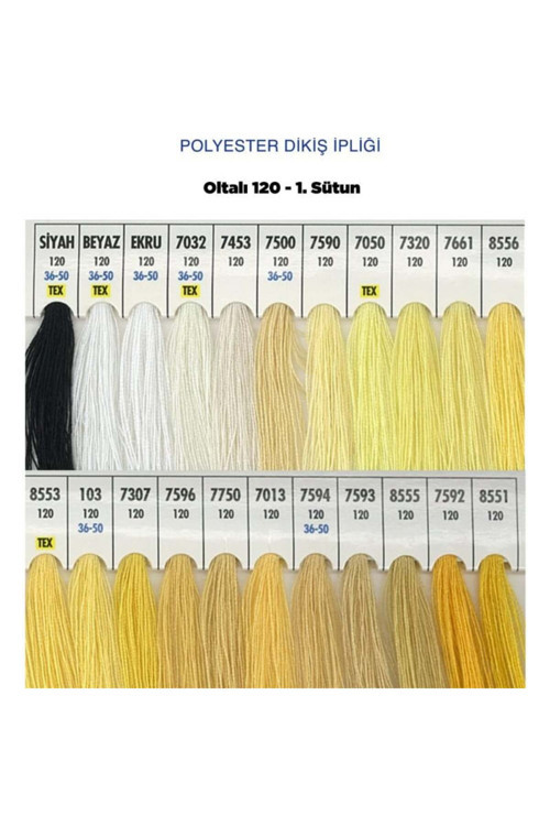 Oltalı Dikiş İpi Makine İpi %100 Polyester 120 Numara Dikiş Ipliği 5000 Mt