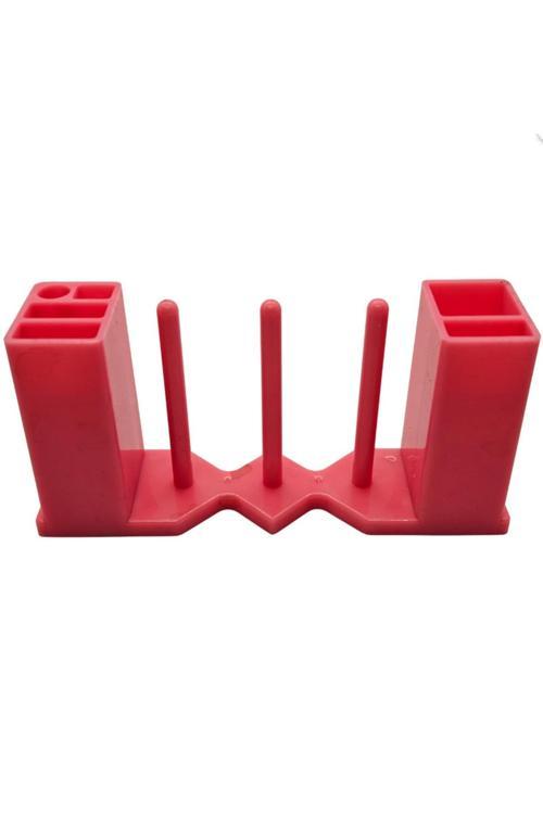 Dikiş Makinesi Mıknatıslı Masura Koyma Aparatı 3'Lü Çift Kutulu Pembe