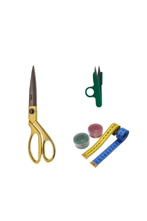 Orijinal Kumaş Kot Deri Kesim Profesyonel Terzi Makası Büyük Boy Ve İp Kesici Çıt Makas