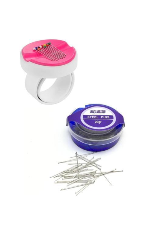 Terzi Iğnedenliği Mıknatıslı Bileklikli Iğnelik Ve Süngerli Çelik Toplu Iğne Terzi Iğnesi