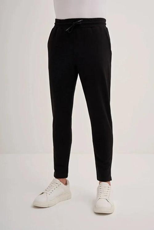 Slim Fit Pamuk Karışımlı Likralı 2 İplik Eşofman Altı-80420