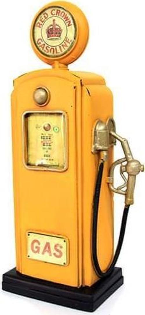 Dekoratif Metal Yakıt Pompası Hediyelik Biblo Kumbara