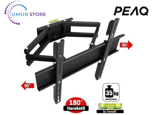 PEAQ PQ32DAL04 32” Uydu Alıcılı HDR D-Dual 32”- 55” Çift Kollu Hareketli Lcd Led Tv Askı Aparatı