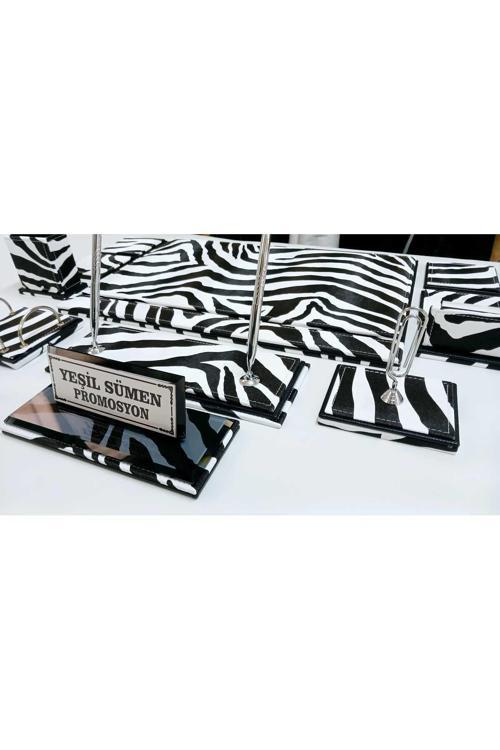 Zebra Kişiye Özel İsimlikl Lüks Tasarım Sümen Ve Makam Takımı