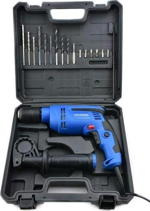 HP710Set 710W Darbeli Matkap Plastik Çanta + 16 Parça Uç Set
