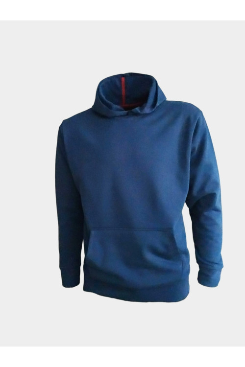 Kapüşonlu Sweatshirt - Koyu Mavi