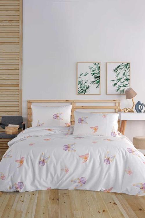 Flutter %100 Pamuk Çift Kişilik Nevresim Seti