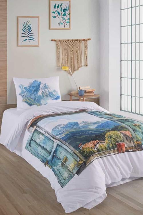 Alps %100 Pamuk Tek Kişilik Nevresim Takımı