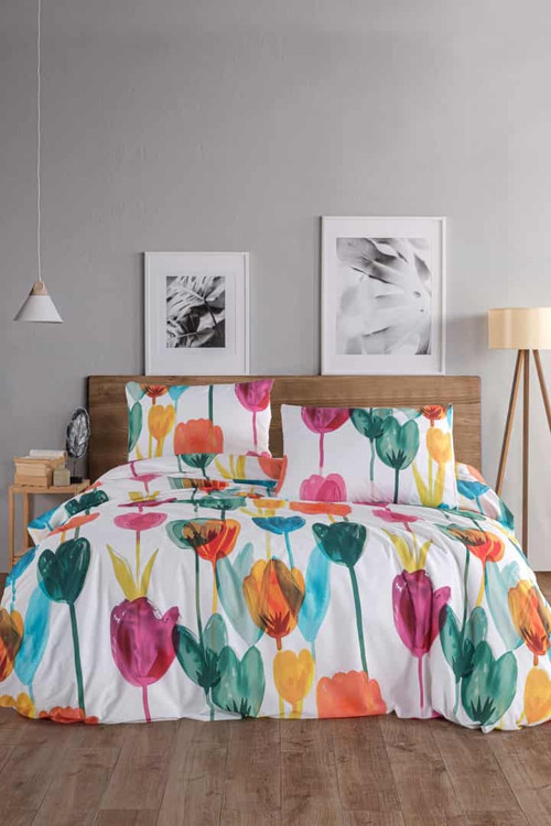 Tulip %100 Pamuk Çift Kişilik Nevresim Takımı