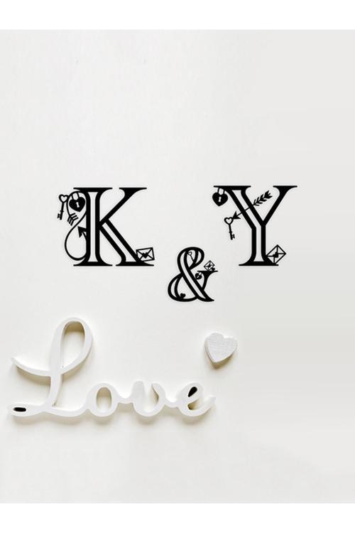 Harf Duvar Dekoru - Aşk Temalı - Söz - Nişan - Parti - Bioplastik