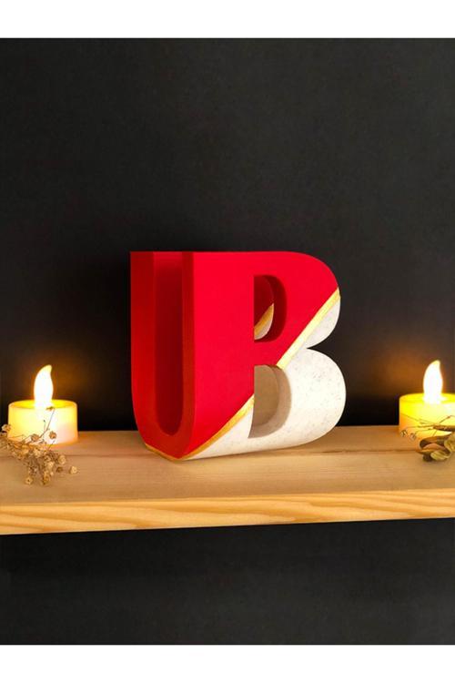 Kişiye Özel Harf Dekor 10Cm - 3 Boyutlu Baş Harfler - Bioplastik