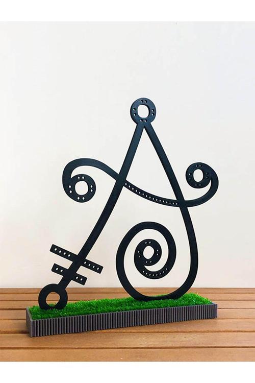 Harf Takı Organizer A Harfi - Kişiye Özel Takı Standı - Bioplastik