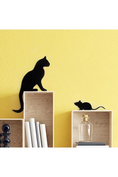 Kedi Figürlü Duvar Dekorları - Bioplastik