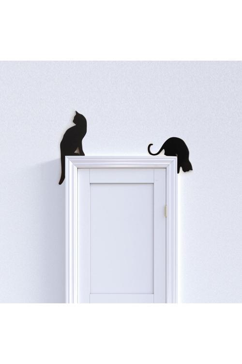 Kedi Figürlü Duvar Dekorları - Bioplastik