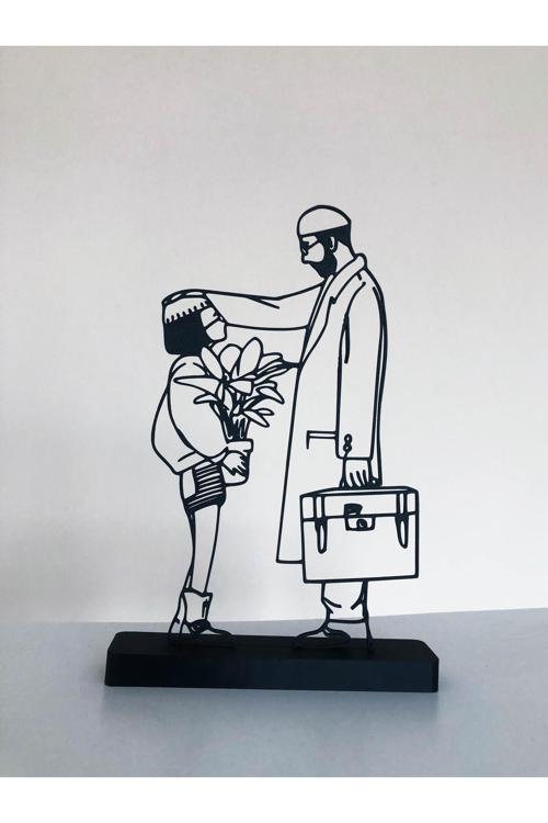 Leon Mathilda Dekoratif Siyah Biblo - Bioplastik