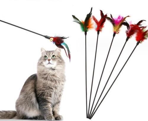 Çıngıraklı Tüylü Kedi Oyun Çubuğu (2818)