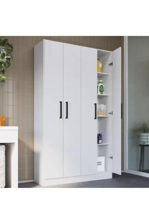 Devrim Çok Amaçlı Dolap,10 Raflı, 2 Kapaklı Mutfak Dolabı Kiler Dolabı Banyo Dolabı