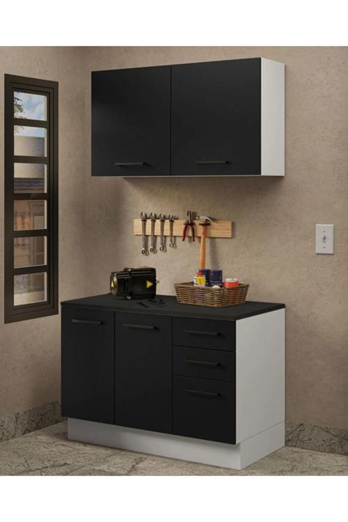 Milot Çok Amaçlı Dolap-Mikrodalga-Erzak-Airfryer-Mutfak-Kiler Dolabı-Kahve Köşesi-Beyaz-120 cm