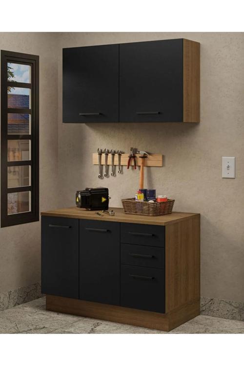 Milot Çok Amaçlı Dolap-Mikrodalga-Erzak-Airfryer-Mutfak-Kiler Dolabı-Kahve Köşesi-Beyaz-120 cm