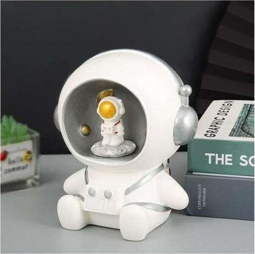 Polyester Masa Üstü Astronot Ledli Lamba