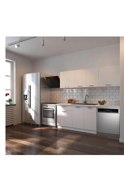 Patos Hazır Mutfak Dolabı 200 Cm -Beyaz Laminat Tezgah Dahil-Bulaşık Makinesi Yeri Mevcut